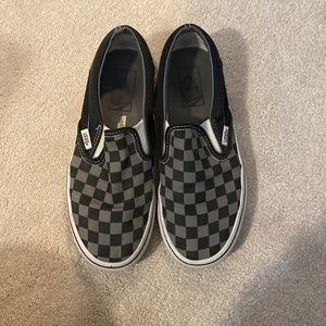 COPY - black and grey checkered vans